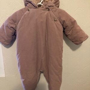 Bonpoint corduroy baby sleeper.